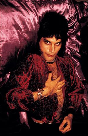 Freddie Mercury, London, 1974, photographed by Mick Rock.