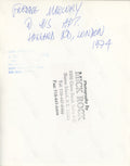 Verso of the Freddie Mercury with goblet print, hand-annotated and stamped by Mick Rock.