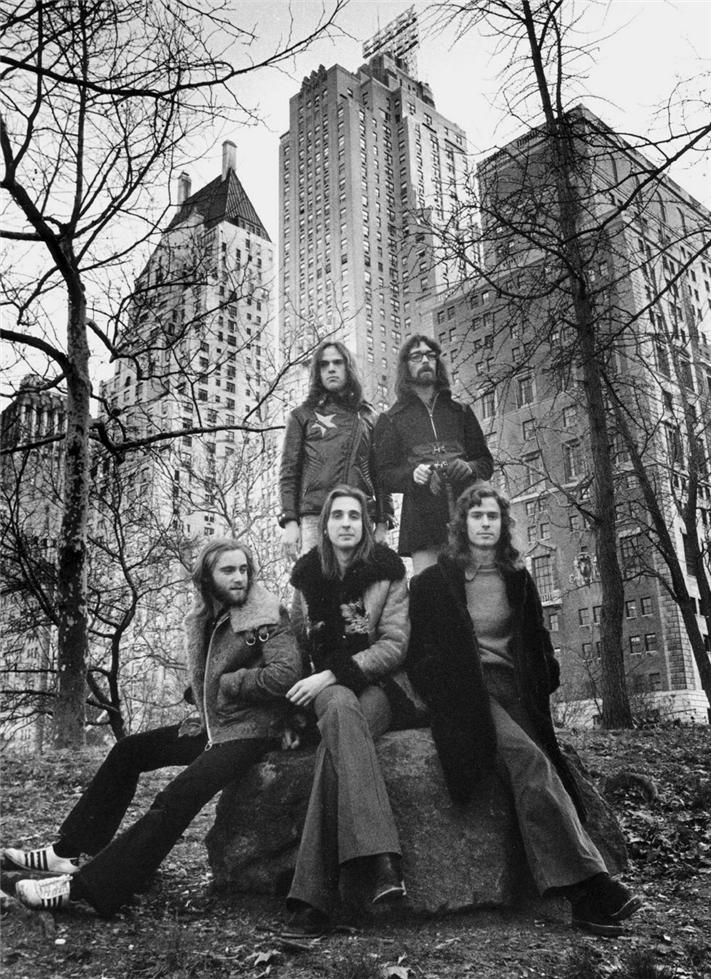 Genesis photographed in Central Park, New York, 1972, by Barrie Wentzell.