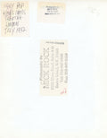 Verso of the Iggy Pop Kings Cross Theatre vintage print, hand-annotated and stamped by Mick Rock.