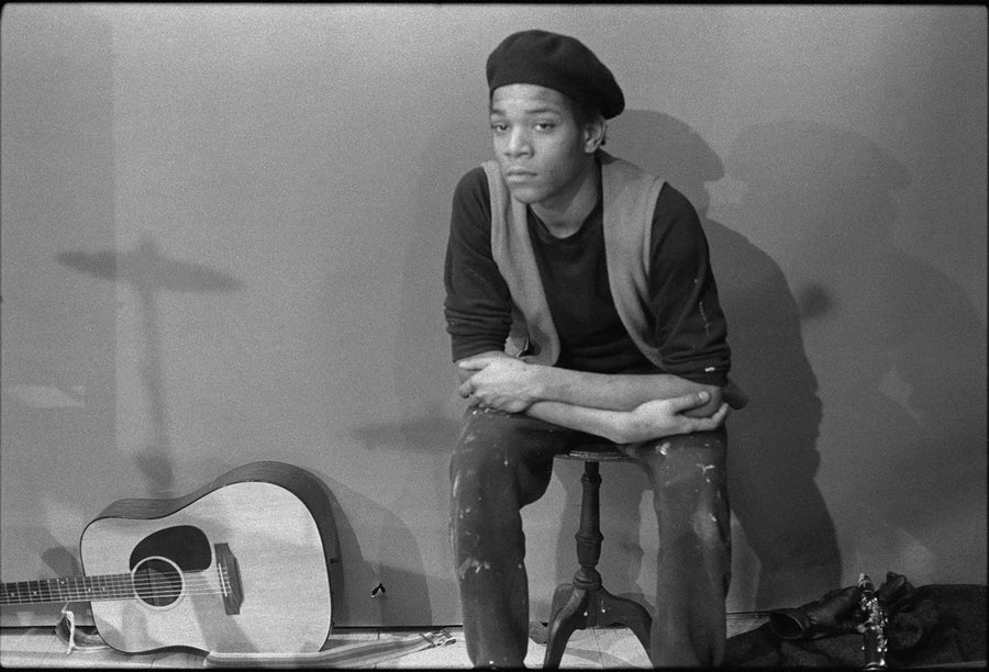Jean-Michel Basquiat, New York City, c. 1980, photographed by Bobby Grossman.