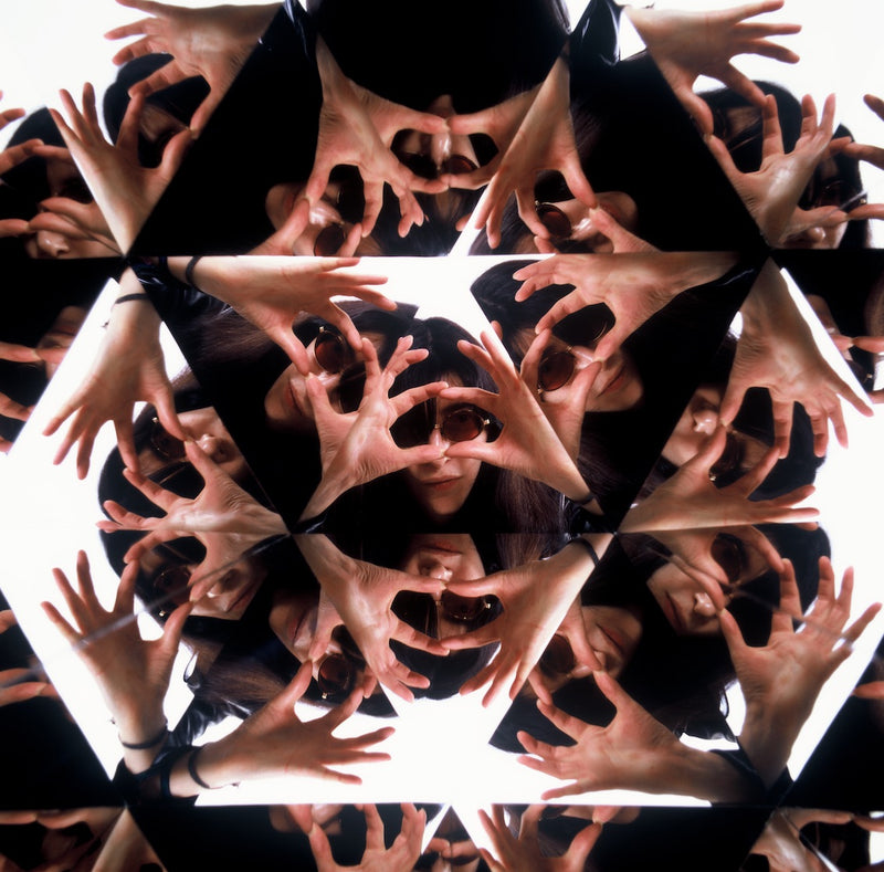 Joey Ramone, kaleidoscope mirror portrait, New York City, 1984, photographed by George DuBose.