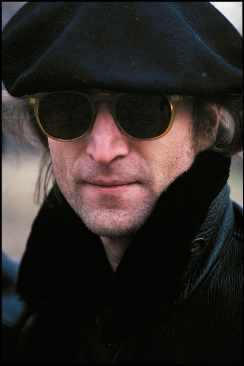 John Lennon, Central Park, New York City, 1980, photographed by Allan Tannenbaum.