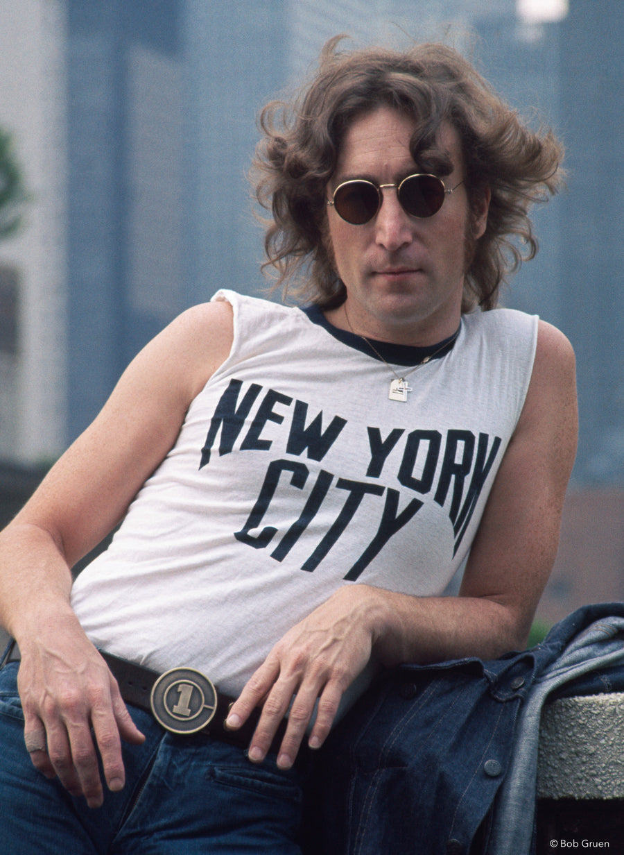 John Lennon. NYC, 1974, photographed by Bob Gruen.