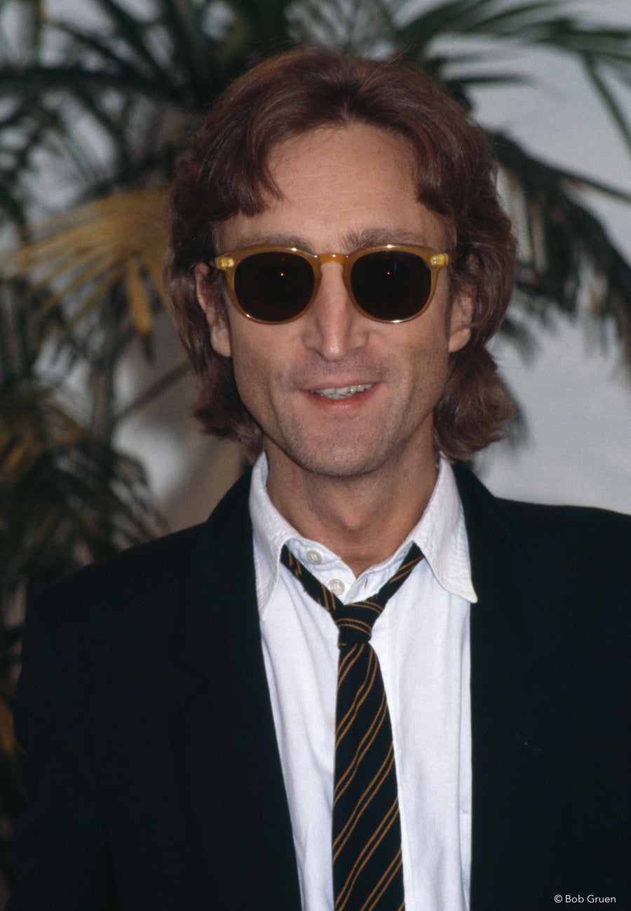 John Lennon portrait in New York City, 1980, photographed by Bob Gruen.