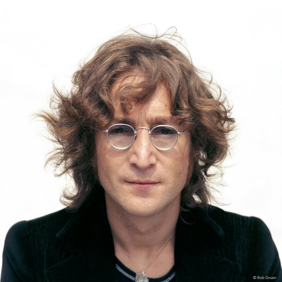 John Lennon during the Walls and Bridges cover session in New York City, 1974, photographed by Bob Gruen.