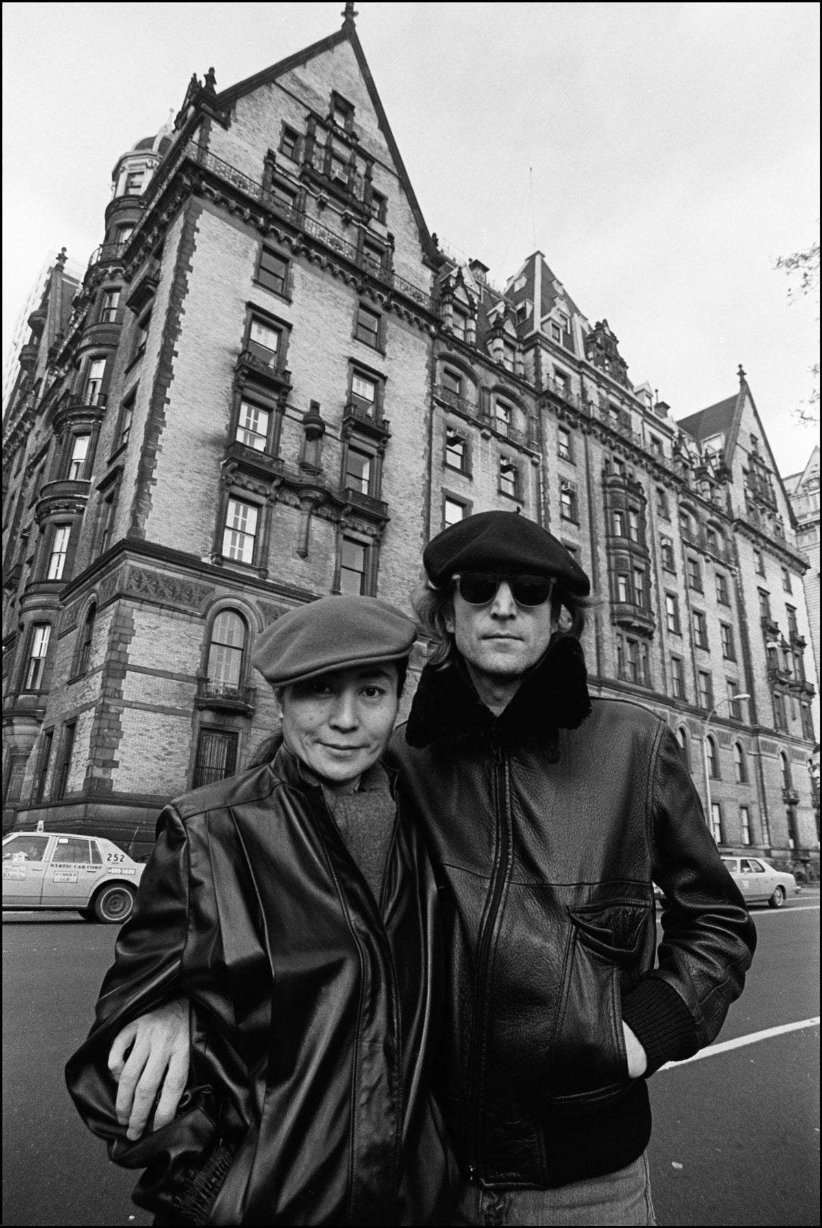 Yoko Ono and John Lennon, Dakota Apartments, New York City, 1980, photographed by Allan Tannenbaum.