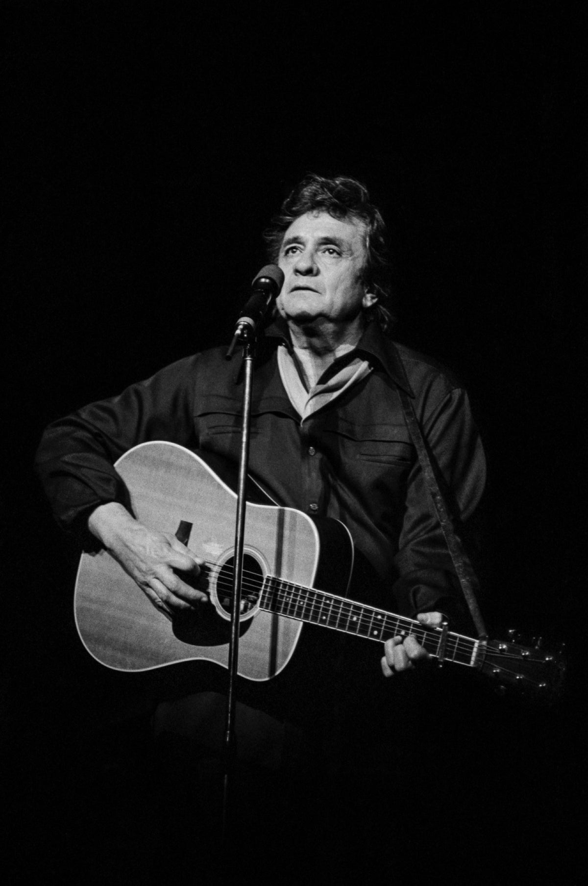 Johnny Cash, 1985 — photograph by Lynn Goldsmith