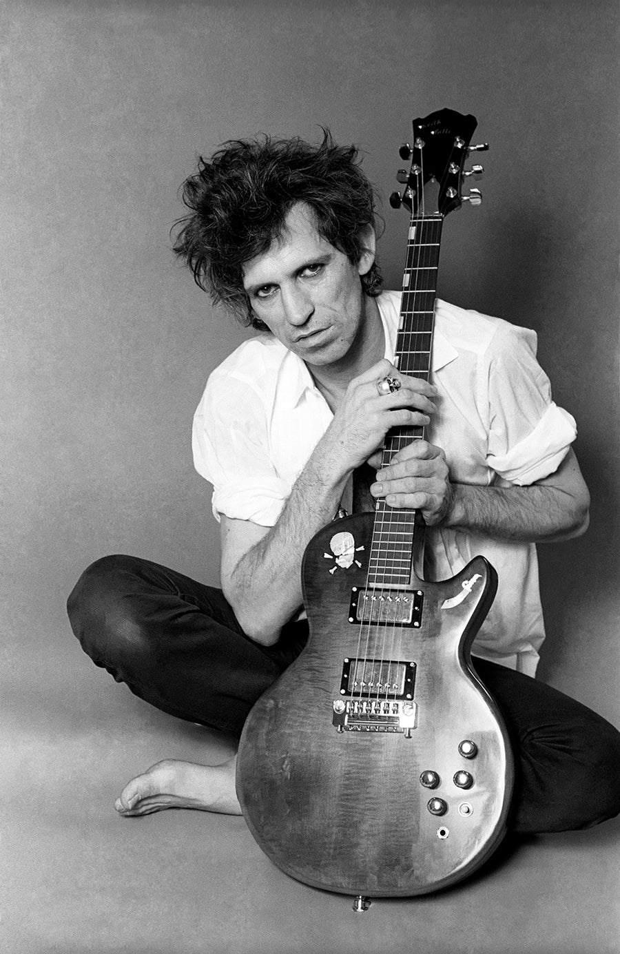 Keith Richards, the Rolling Stones, New York City, 1983. Photograph by Ebet Roberts.