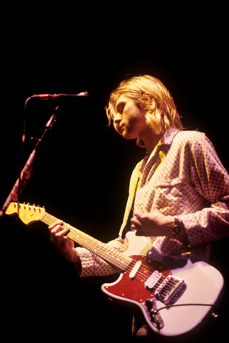 Kurt Cobain, Roseland, New York City, 1993. Photograph by Ebet Roberts.
