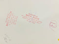 Verso of the Lou Reed, Mick Jagger, David Bowie and Bob Dylan vintage print.
