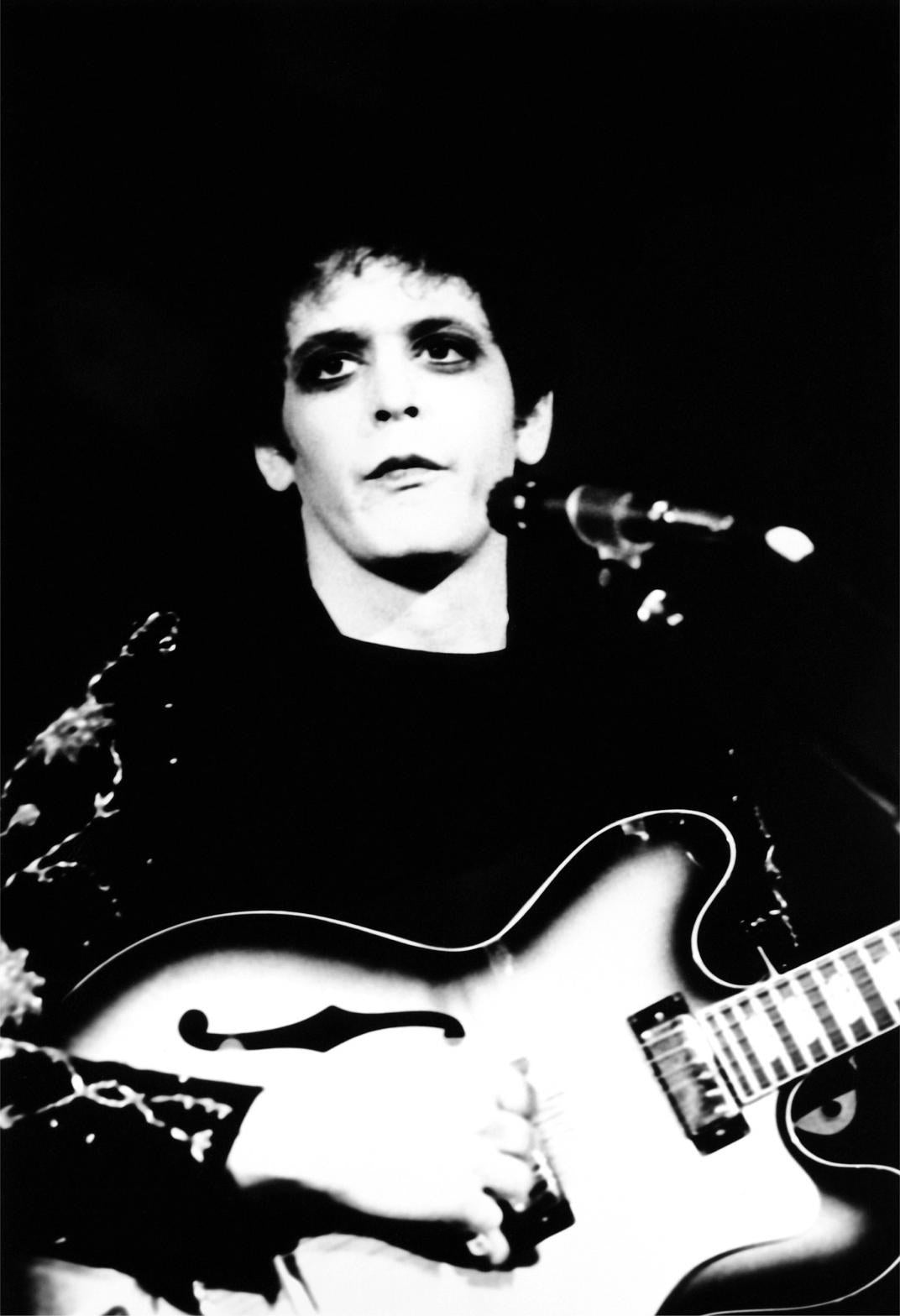 Lou Reed, the Transformer album cover portrait, London, 1972, photographed by Mick Rock. Unique vintage gelatin silver print.