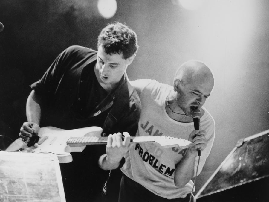 Luca Prodan and Ricardo Mollo, Córdoba, Argentina, 1987, photographed by Andy Cherniavsky.
