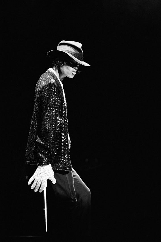 Michael Jackson Onstage, New Jersey, 1984. Photograph by Ebet Roberts.