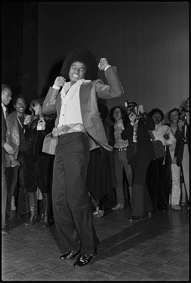 Michael Jackson photographed at Studio 54 in New York City by Charlyn Zlotnik, 1977.