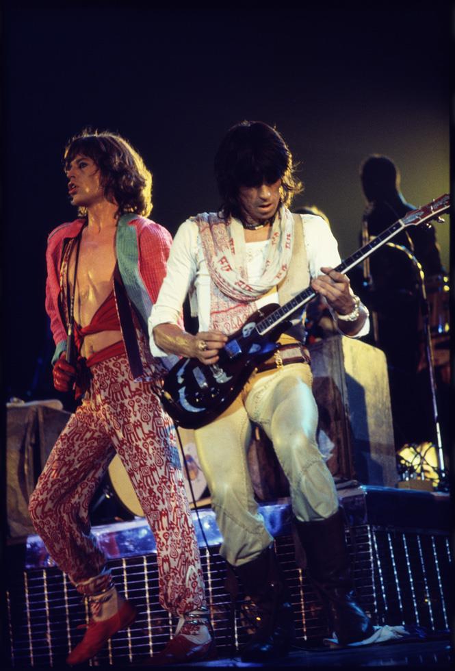 Mick Jagger and Keith Richards, 1975