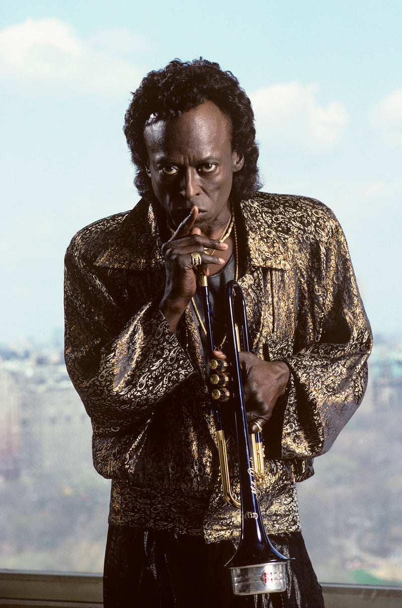 Miles Davis, New York City, 1988. Photograph by Ebet Roberts.