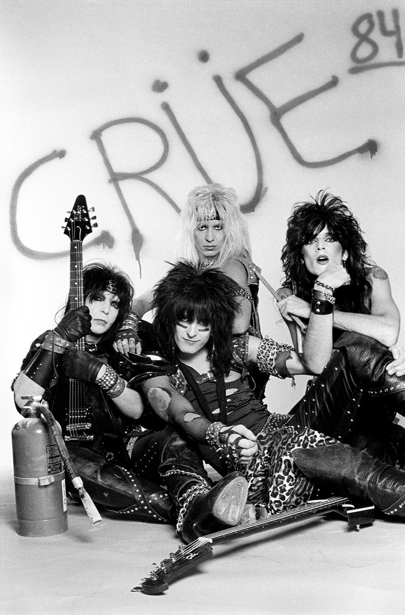 Mötley Crüe, New York City, 1984. Photograph by Ebet Roberts.