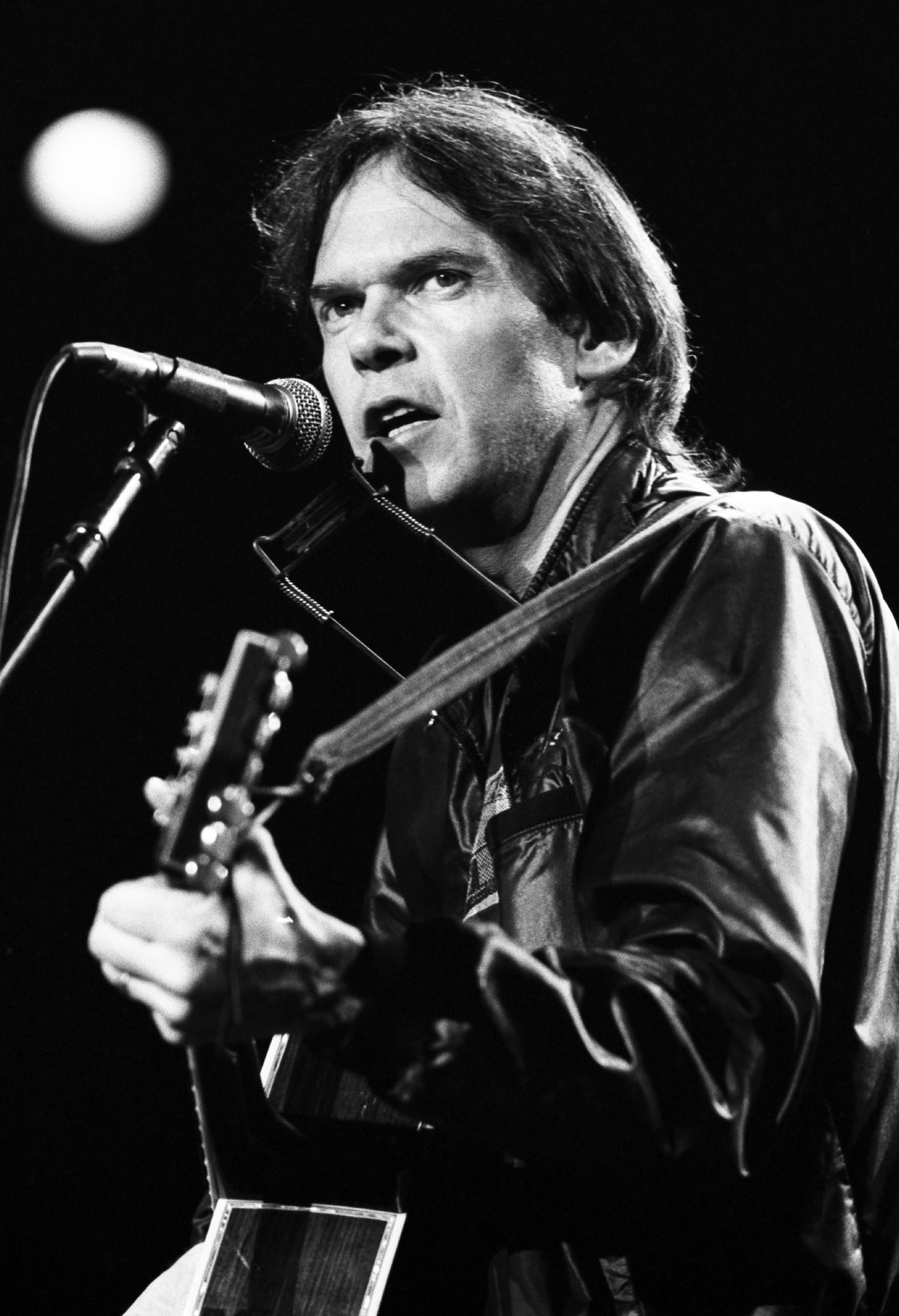 Neil Young, 1985 — photograph by Lynn Goldsmith