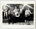 Original vintage gelatin silver print of the New York Dolls on The Real Don Steele Show, Los Angeles, 1973, photographed by Bob Gruen.