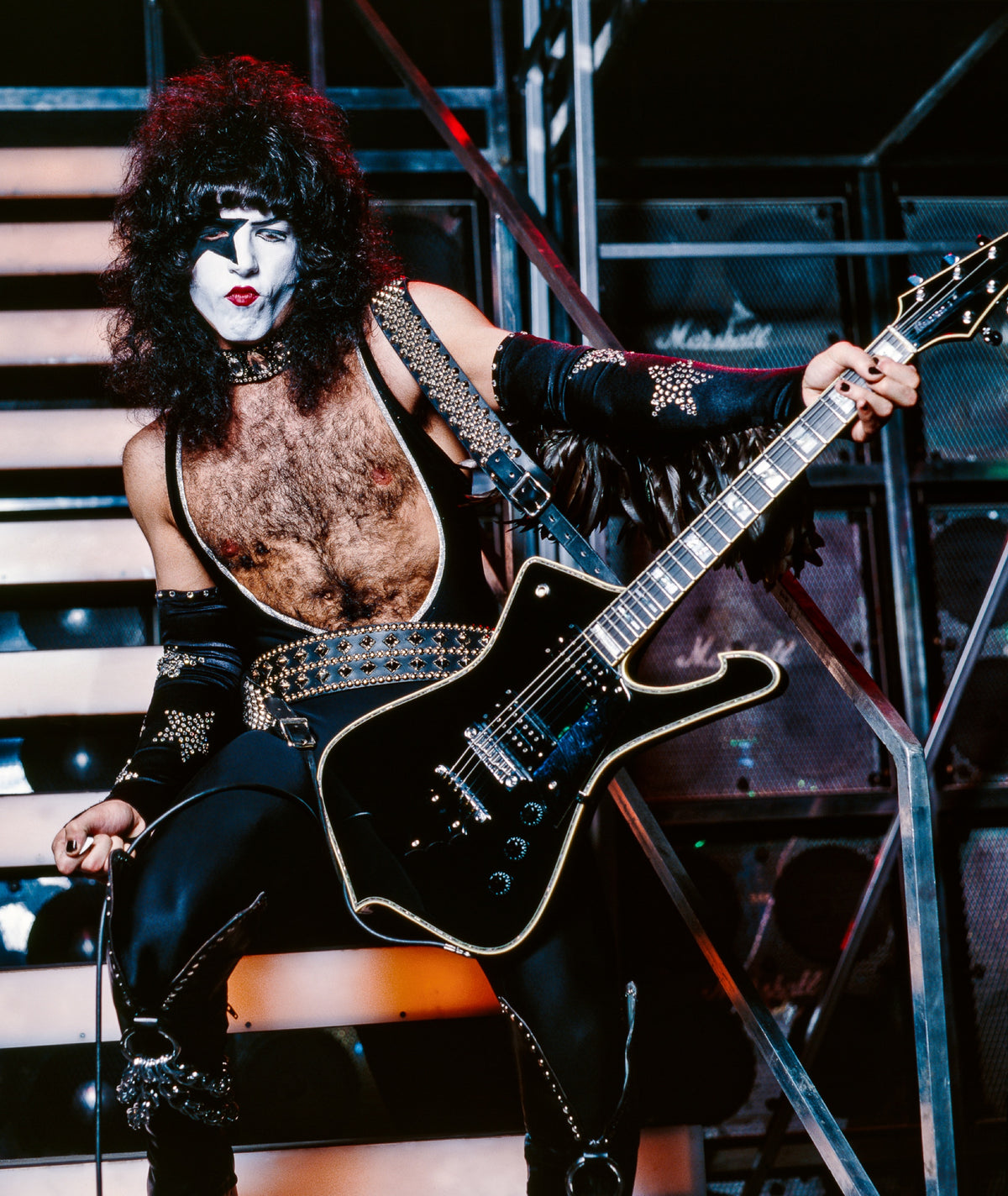 Paul Stanley, KISS, 1977 — photograph by Lynn Goldsmith