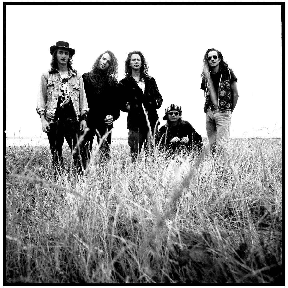 Pearl Jam in the field by Chris Cuffaro