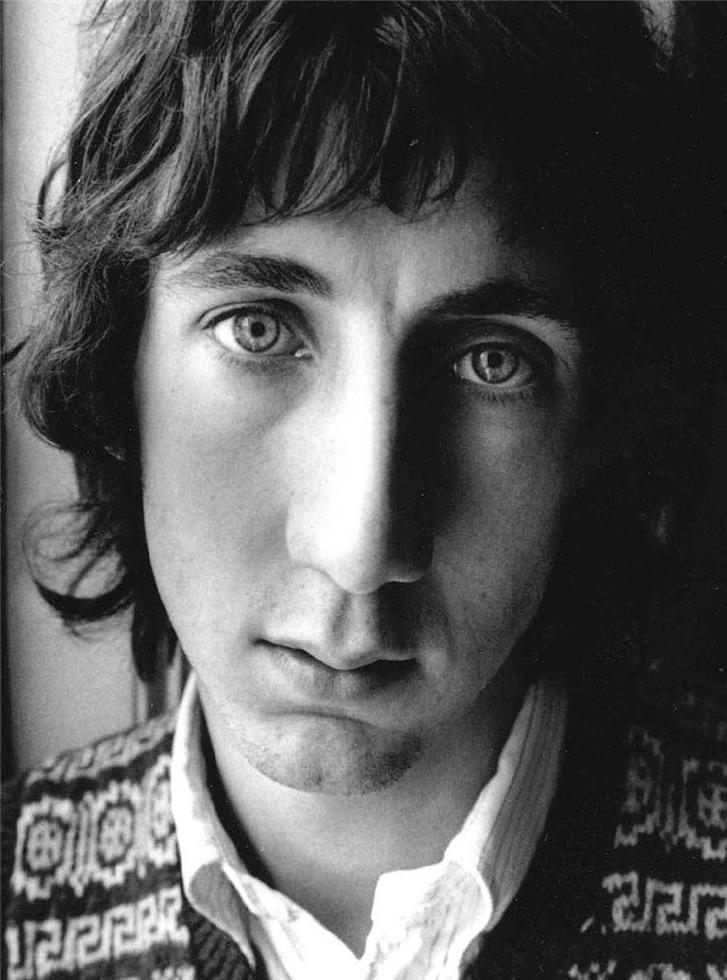 Pete Townshend of The Who at his London flat, 1968, photographed by Barrie Wentzell.