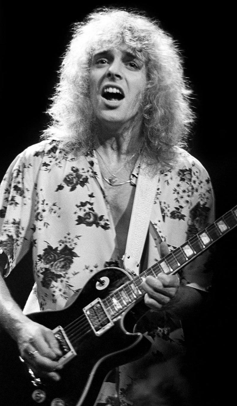 Peter Frampton live on stage at Madison Square Garden during the I'm In You Tour, New York City, 1977, photographed by Mark Weiss.