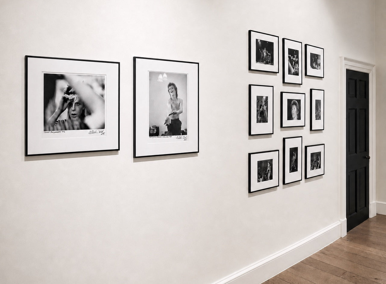 Wall installation at The Music Photo Gallery's presentation during Photo London 2023, Somerset House, London, UK