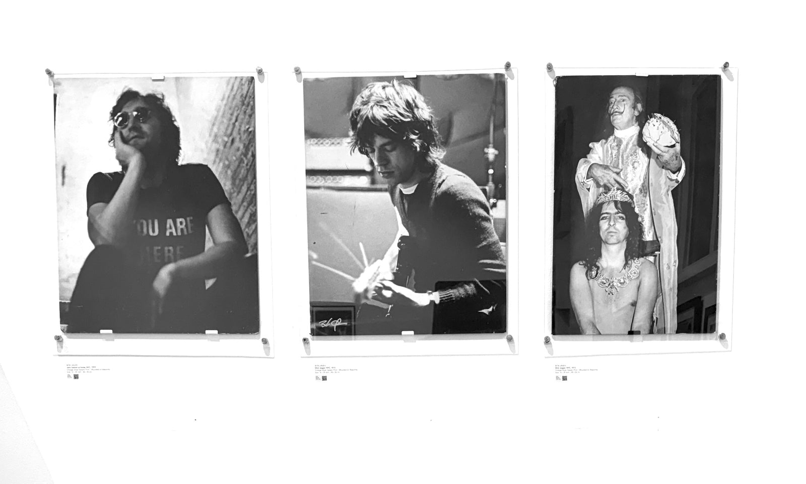 Installation view featuring vintage gelatin silver prints mounted on masonite at Photo London