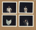 Mounted vintage Polaroids of Queen by Mick Rock. Unique vintage object.