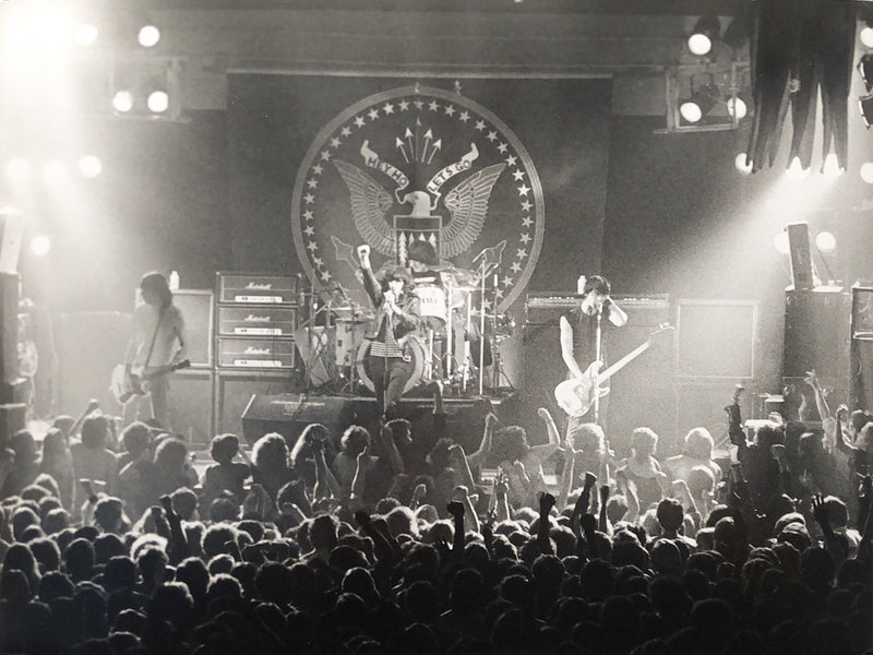 Ramones, Live at Bonds Casino, New York City, 1981, photographed by Bob Gruen. Vintage silver gelatin print.