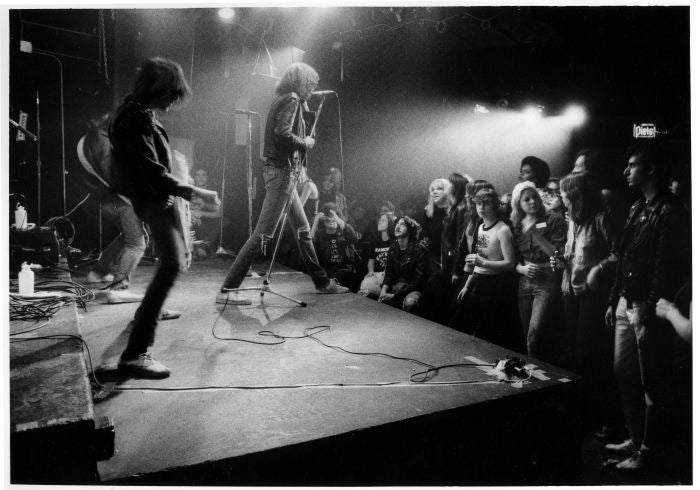 Ramones Performing Live, New York City, 1977, photographed by Godlis.