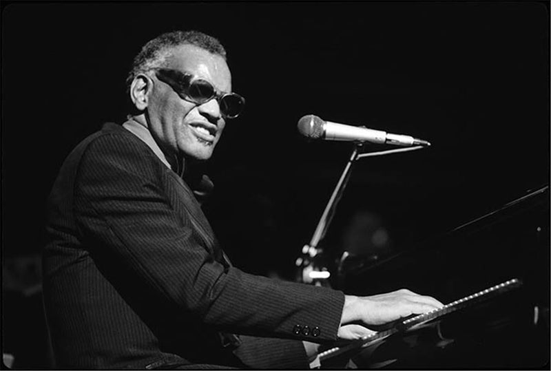 Ray Charles photographed by Charlyn Zlotnik.