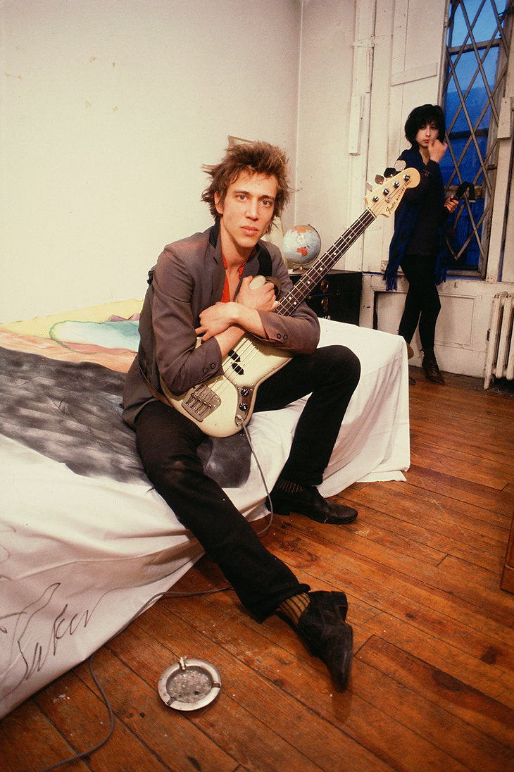 Richard Hell, loft portrait, New York City, 1979, photographed by Roberta Bayley.