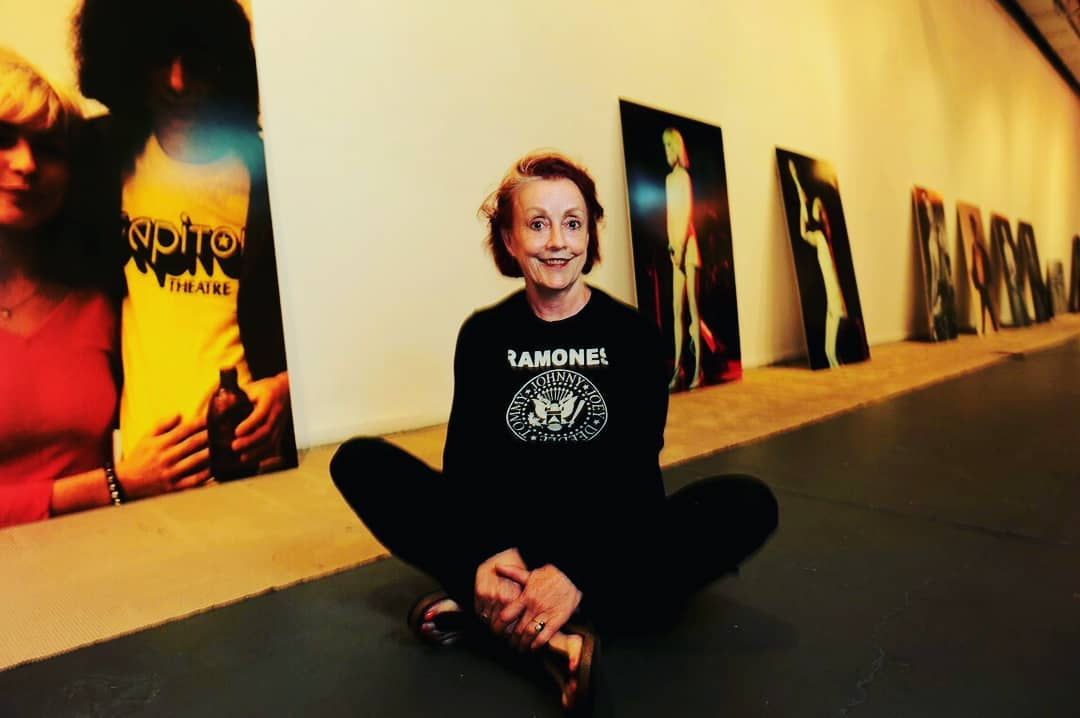 Roberta Bayley during her exhibition in Buenos Aires, 2018.