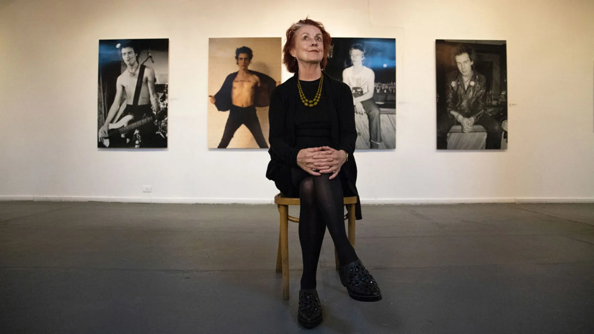 Roberta Bayley at her Ramones Exhibition in Buenos Aires, Argentina, 2018