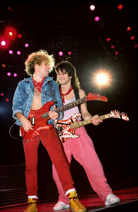 Sammy Hagar and Eddie Van Halen, 1986. Photograph by Ebet Roberts.