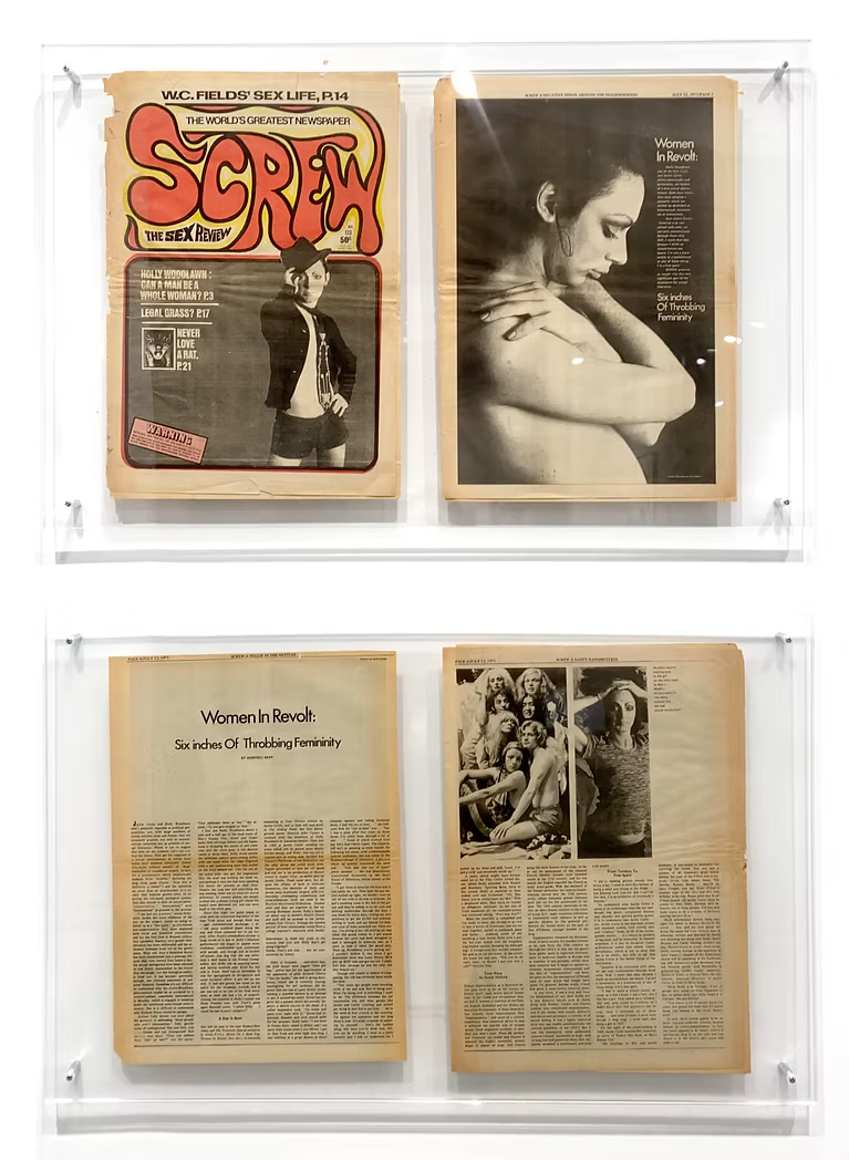 Original Screw magazine ephemera from the Bob Gruen Archive.