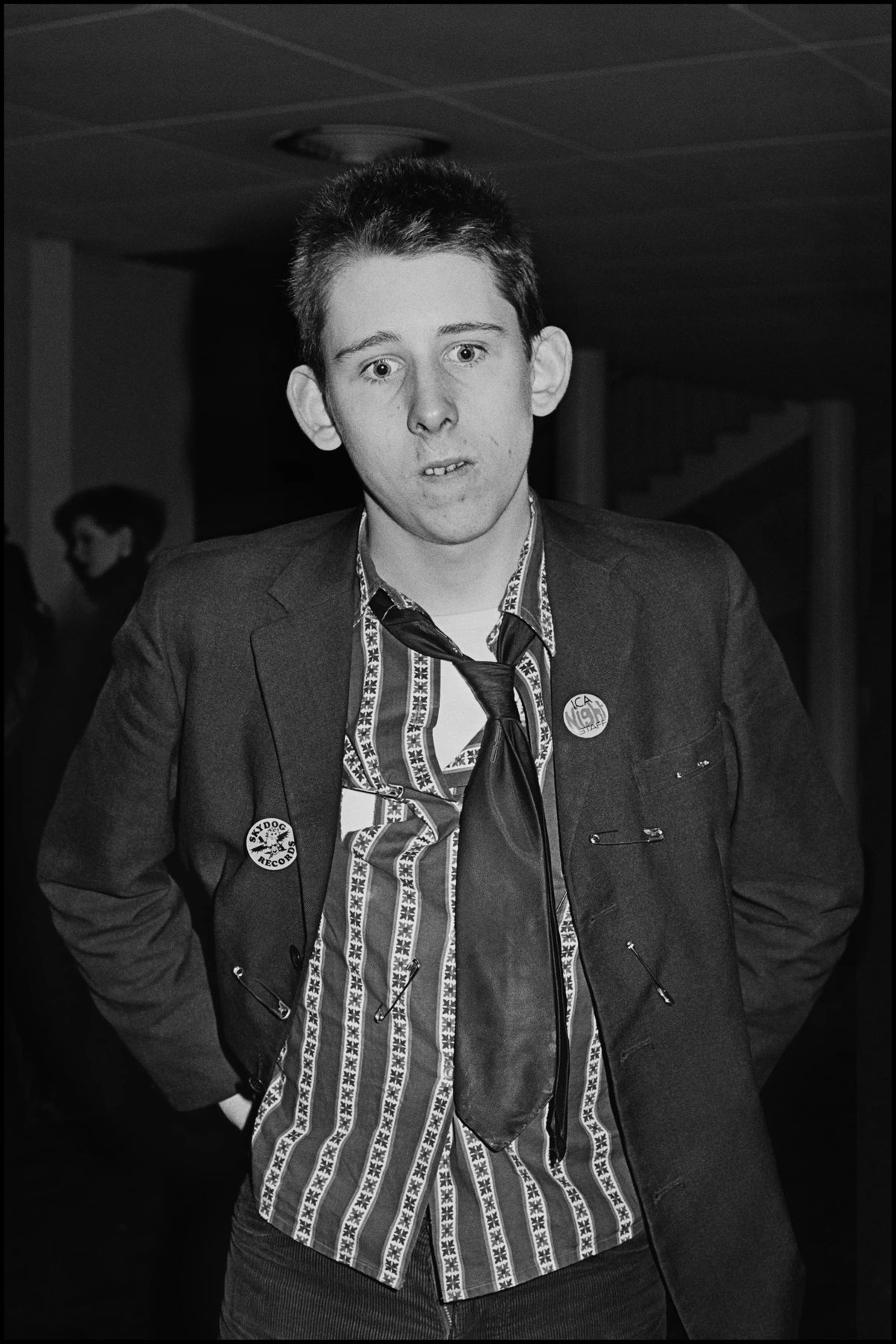 Shane MacGowan, ICA, London, 1976, photographed by Chalkie Davies.