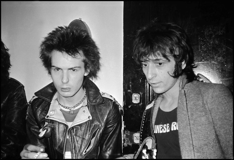 Sid Vicious and Johnny Thunders, New York City, c. 1978, photographed by Bobby Grossman.