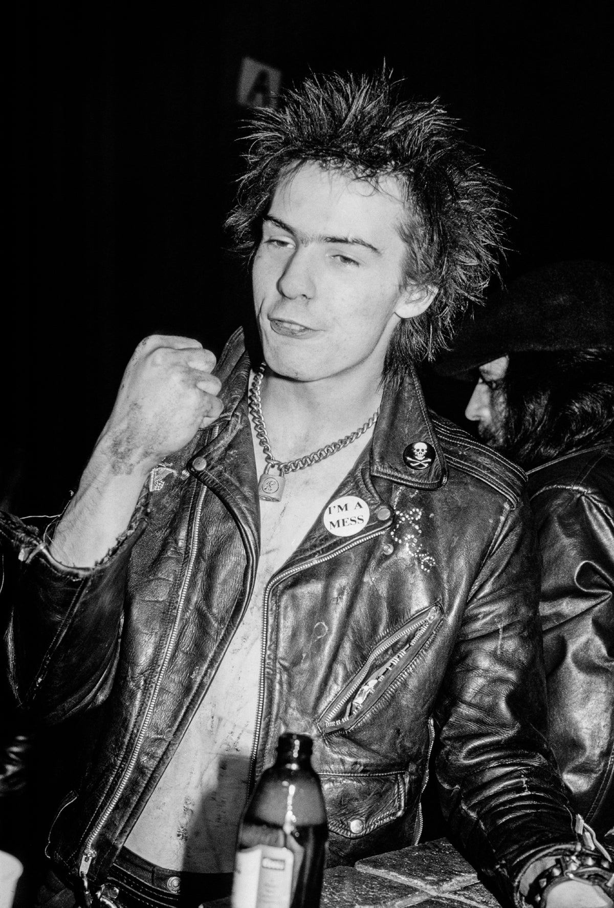 Sid Vicious, Sex Pistols, 1978 — photograph by Lynn Goldsmith