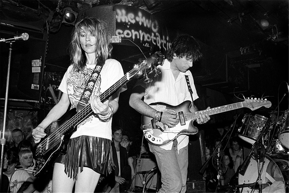 Sonic Youth, CBGB, NYC, 1986. Photograph by Ebet Roberts.