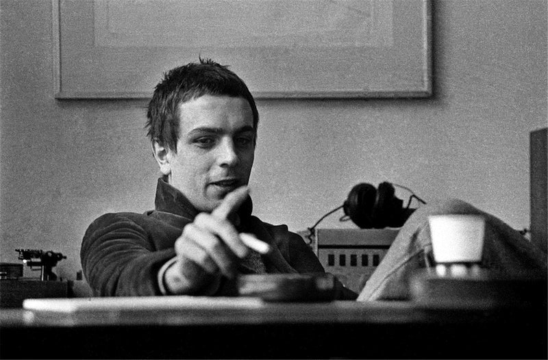 Syd Barrett, founder of Pink Floyd, photographed in 1971 by Barrie Wentzell.