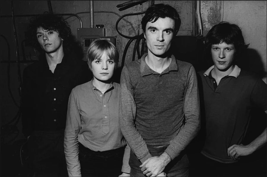 Talking Heads, New York City, 1977, photographed by Allan Tannenbaum.
