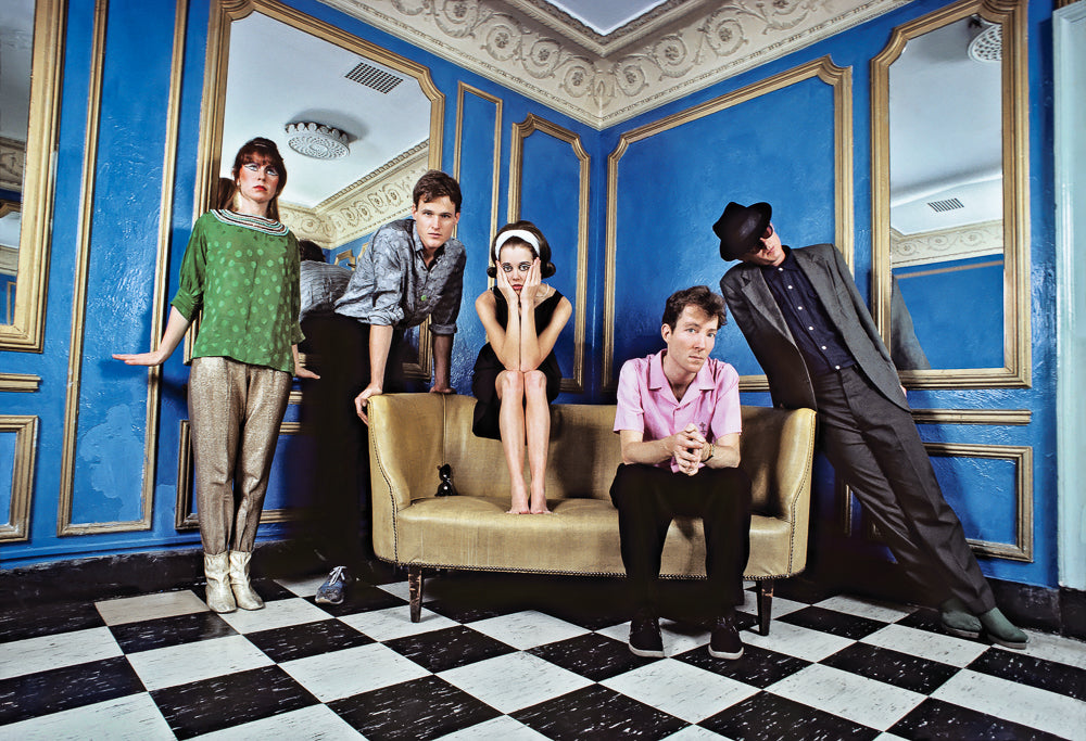 The B-52's, Blue Room, 1980 — photograph by Lynn Goldsmith