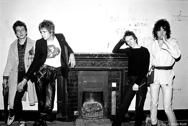 The Clash photographed in London during the late 1970s. Photograph by Sheila Rock.