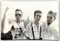 Original vintage gelatin silver print of The Clash atop Rockefeller Center with the New York City skyline, 1981, photographed by Bob Gruen.