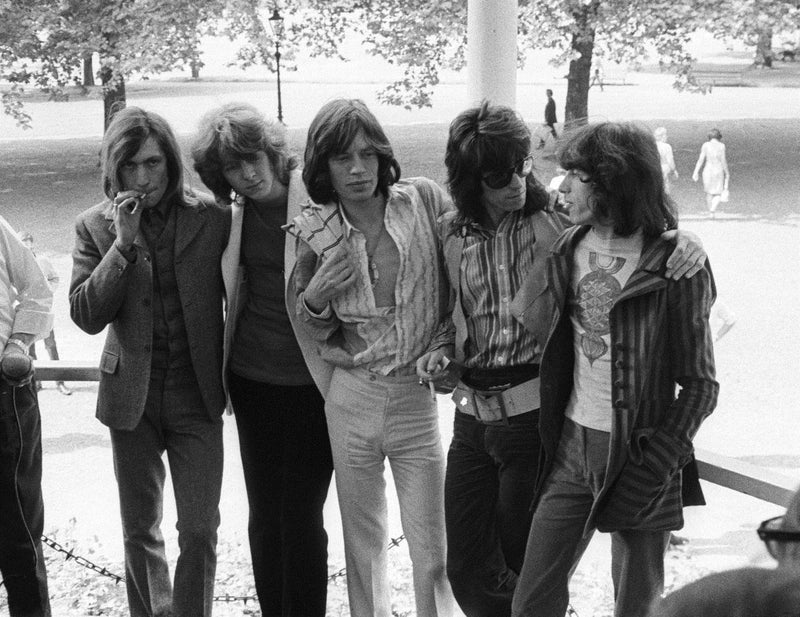 The Rolling Stones in Hyde Park, London, 1969, photographed by Barrie Wentzell.