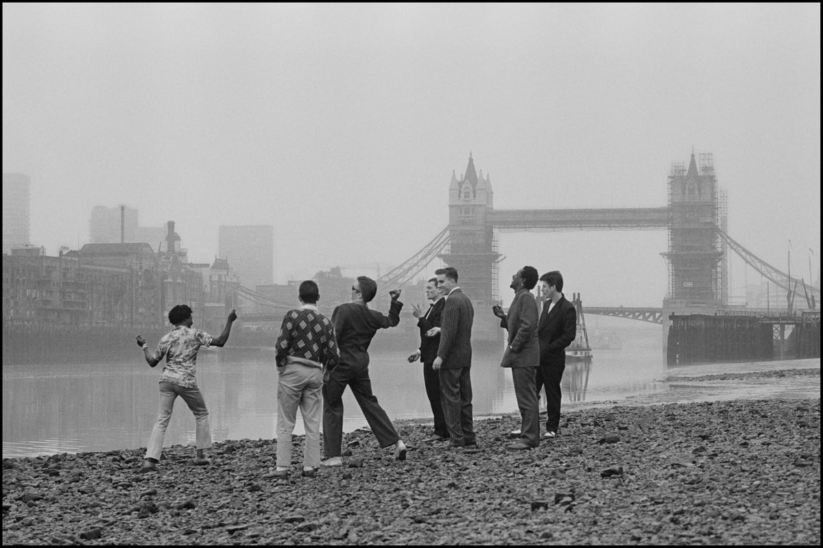 The Specials, Ghost Town, London, 1981, photographed by Chalkie Davies.
